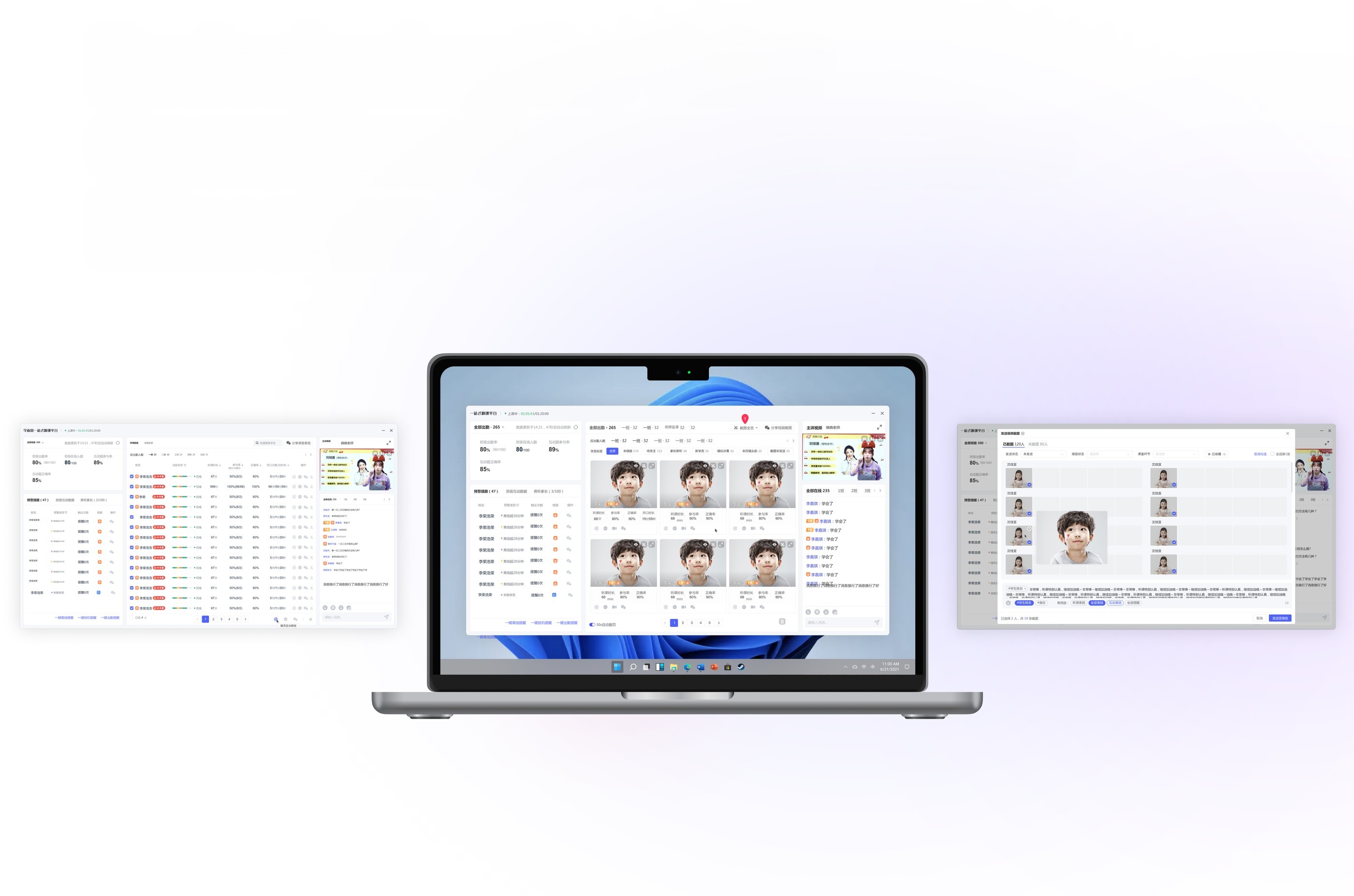 Class Mentor dashboard shown across desktop and mobile devices