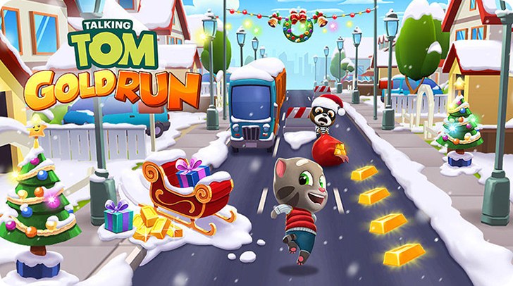 Talking Tom Gold Run gameplay
